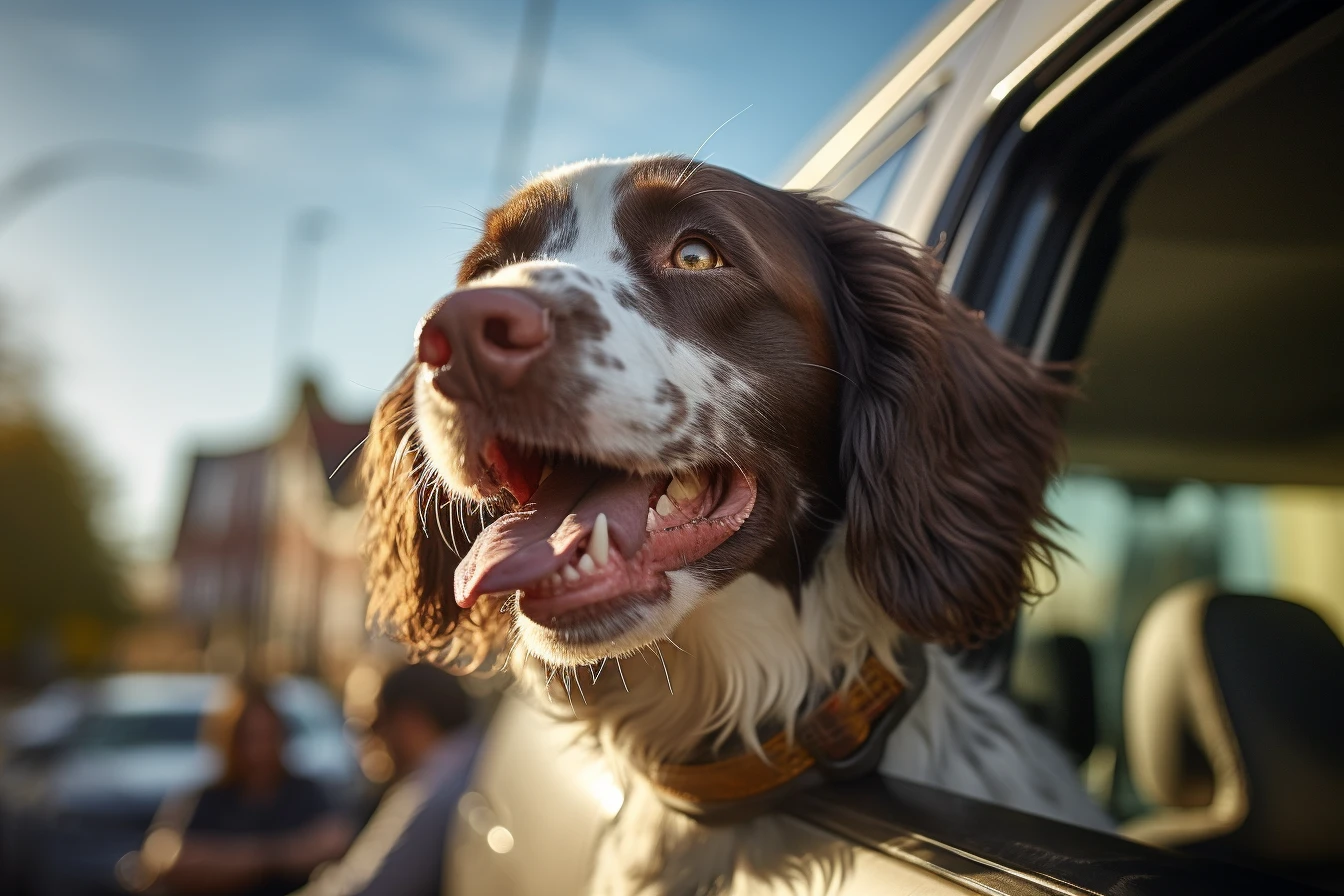 Audi A4 back seat cover for English Springer Spaniels